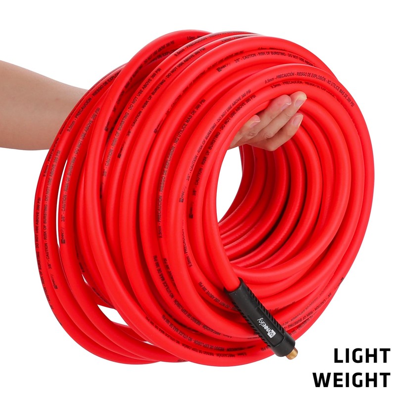 WYNNsky 3/8’’ × 100 FT Air Compressor Hose with 1/4’’