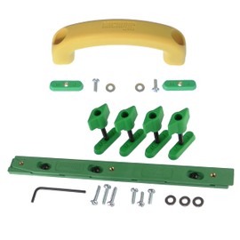 MICROJIG Zeroplay 360 Sled Kit and Matchfit Jig Handle for Table Saw Sleds, Miter Slot, Includes Project Plans and Drill Template for Mounting