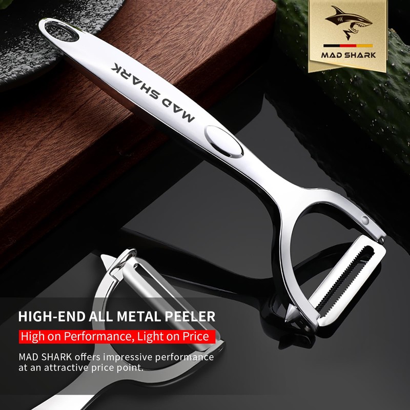MAD SHARK Ultra Sharp Peeler for the Kitchen - 10