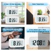 JOPHEK LCD Digital Alarm Clock, Travel Alarm Clock with Temperature