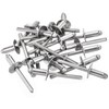 uxcell 50Pcs 1/4"x1/2" 304 Stainless Steel Large Flange Round Head