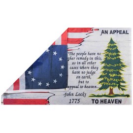 Alternative Novelties Betsy Ross An Appeal To Heaven Combination Friendship 3'x5' 3 Foot x 5 Foot Rough Tex 100D Printed Polyester Flag Banner