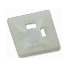 Cable Tie Base, Natural, 19 x 19 | Cable Management Cable Tie Mounts, Accessories, Pack of 100 - HFC1/4NATURAL