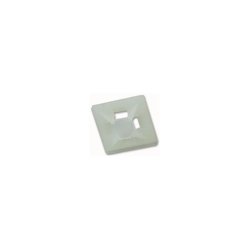 Cable Tie Base, Natural, 19 x 19 | Cable Management