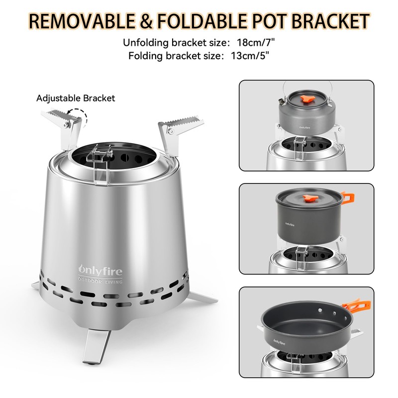 ONLYFIRE OUTDOOR LIVING 2 in 1 Portable Fire Pit with