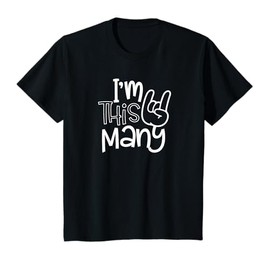 I'm This Many Rock n Roll Two 2nd Birthday Girl Boy 2 Years T-Shirt