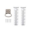 Mateda 5 inch Capacity Rain Gauge with Stainless Steel Fence