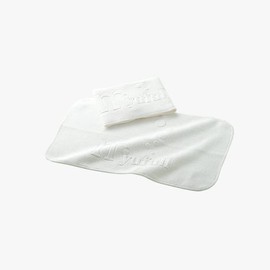 Muful Face Towels, Set of 2, For Facial Cleansing Beauty Treatments, White