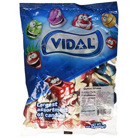 Vidal Jelly Filled Gummy Whales Candy - 2.2 Lb Bag