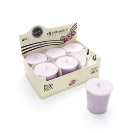 Pure Lilac Soy Votive Candles - Scented with Natural Fragrance Oils - 6 Purple Natural Votive Candle Refills - Flower & Floral Collection