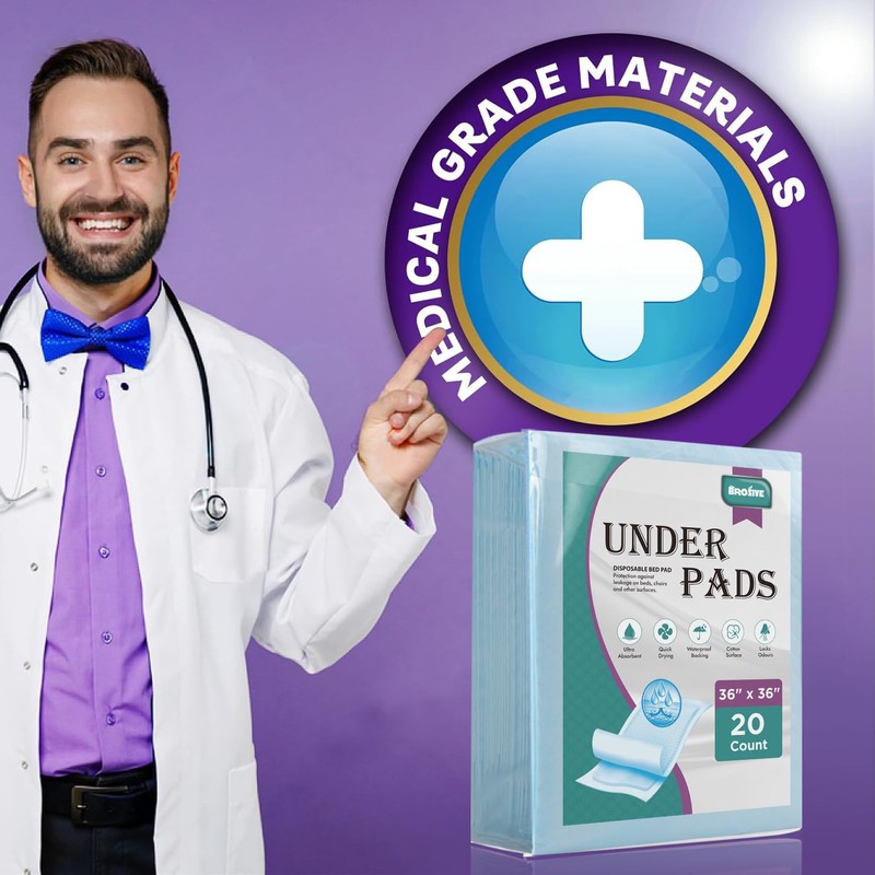 Extra Large Disposable Bed Pads for Incontinence 36" x 36"
