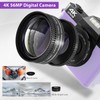 4K Digital Camera for Photography & Vlogging, 56MP YouTube Camera