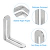 sourcing map 6Pcs Adjustable L-Shape Corner Brace with Slot, 2.28