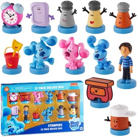 'Blue's Clues Stamps for Kids | 5 Stamp Blue’s Toys in 1 Pack Collect All 12 Blue / Mini Kids’ & Blues Birthday Party Supplies by P.M.I. (D)