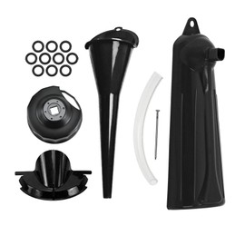 HDBUBALUS Motorcycle Oil Filter Wrench Drain Funnel Primary Crankcase Oil Fill Change Funnel Drain Plug O-Ring Drip Free Fit for Harley Sportster XL883 Breakout FXSB Touring Softail Dyna