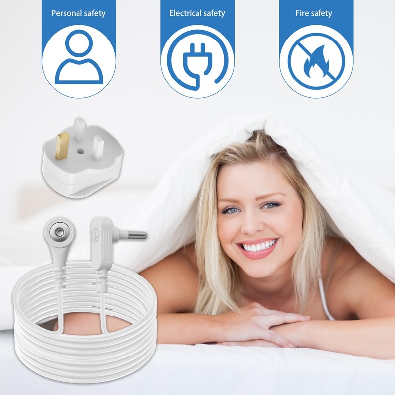 Grounding Cable Connection with UK Plug 15 Feets Earthing Line