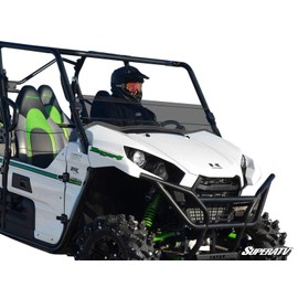 SuperATV Half Windshield Compatible With Kawasaki Teryx 800 / 4 800 2016+ |1/4" Thick Dark-Tinted Standard Polycarbonate- 250x Stronger Than Glass | Windshield Height: 8-1/8"