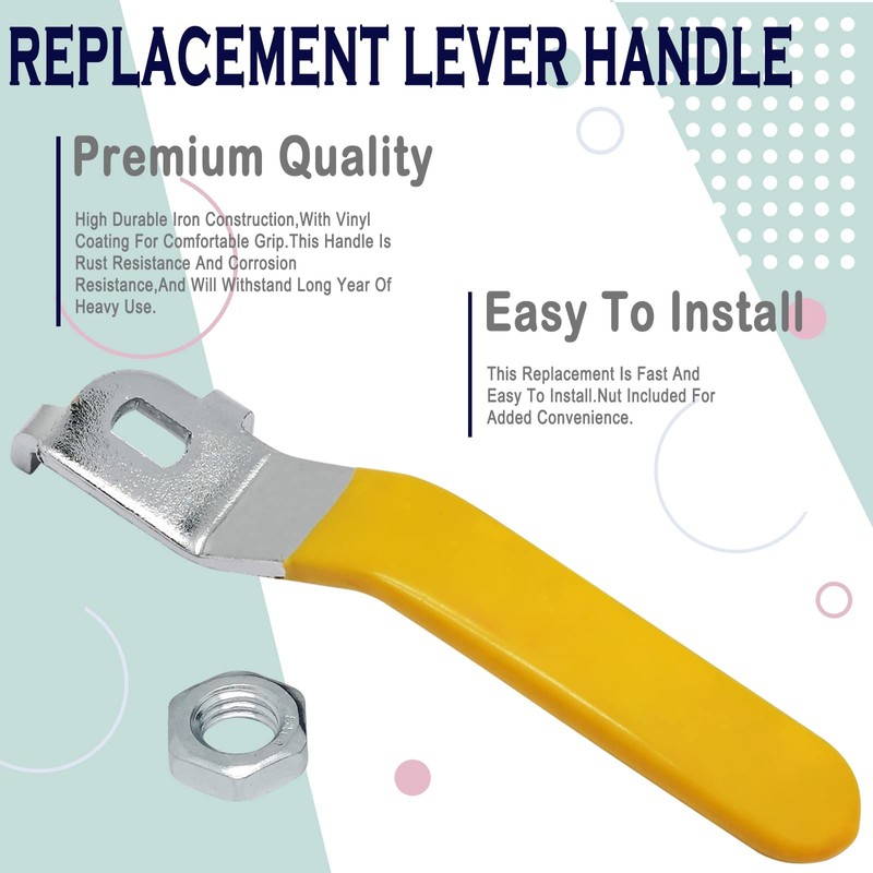 Iron Steel Ball Valve Handle for 1 Inch Ball Valve,Reverse