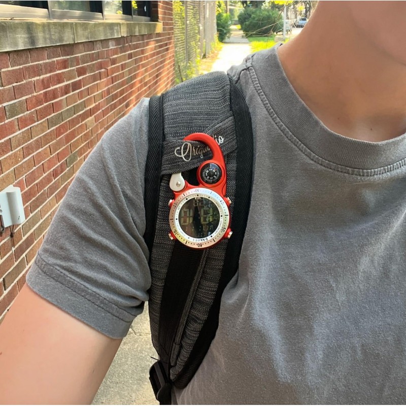 Dakota Digital Backpacker Clip, Fob and Pocket Watch, Alarm, Stopwatch,