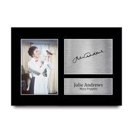 HWC Trading A4 Julie Andrews Mary Poppins Gifts Printed Signed Autograph Picture for Movie Memorabilia Fans