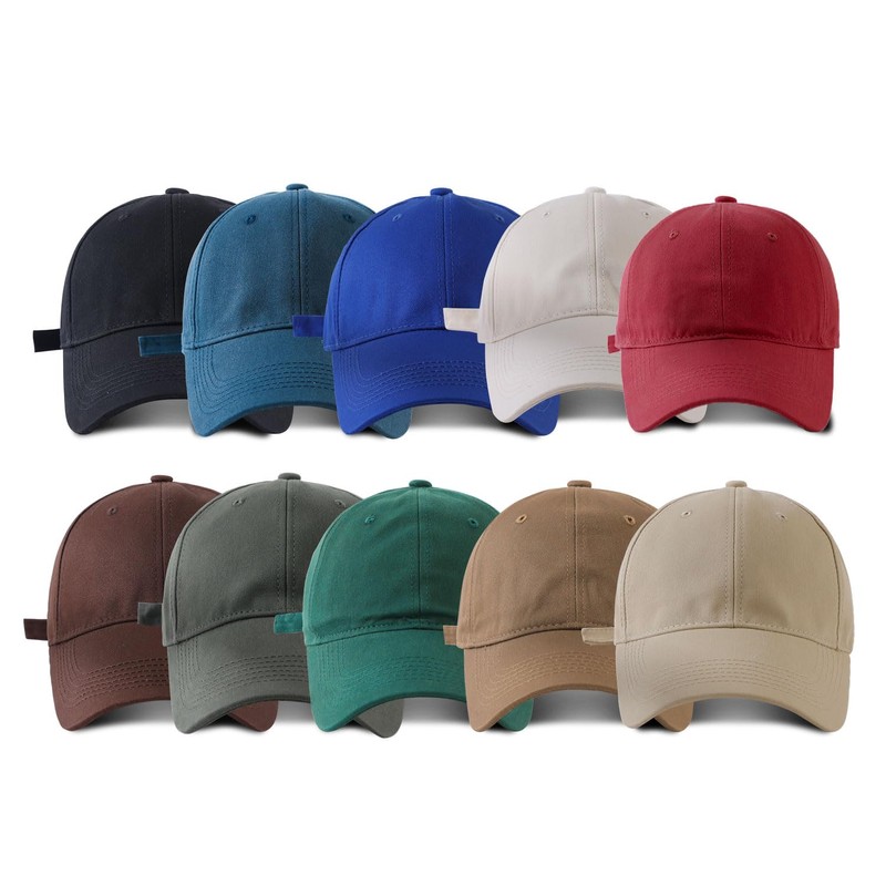 COTIDI Mens 100% Cotton Adjustable Baseball Cap Royal Blue One