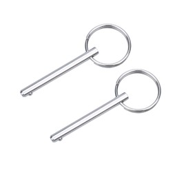 Ring - Grip Quick - Release Pins - 316 Stainless Steel Bimini Top Pin,3/16 inch Diameter,Overall Length 1.38 inch, Usable Length 1 inch,Boat Marine Hardware Ball Pin