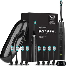 Aquasonic Black Series Ultra Whitening Toothbrush – ADA Accepted Electric Too...