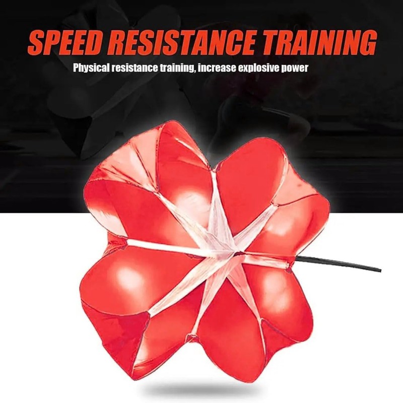 EastyGold Running Speed Chute Resistance Parachute 56 inch Powerchute Umbrella