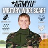 ARMYU US Army Genuine GI Military Wool Scarf, US Made