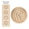 BICOPET Ceramic Maze Dog Slow Feeder with Non-Slip Silicone Rim