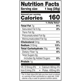 Eatsmart Snacks, Veggie Crisps with Sea Salt, 1.25 Oz (Pack of 8)