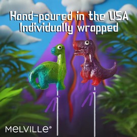 Melville Candy Gourmet Hard Candy Lollipops (5-count, Dinosaurs)