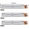 ZAAWUUT 24 Pairs Eyebrow Sticker Stencils,Adhesive Eyebrow Shape Template Kit,3