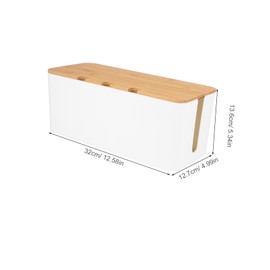 Gadpiparty Power Cord Organizer Box Durable Cable Management for Desk Stylish Cord Hider Box with Capacity Safe and Reliable Design for