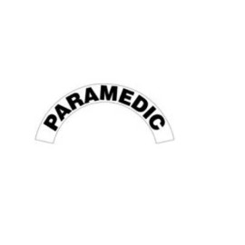 3x7 Inch Paramedic Helmet Crescent Rocker Rockers Reflective Sticker Decals