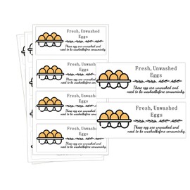 500 Pcs Farm Fresh Eggs Labels Unwashed Fresh Eggs Packaging Stickers Poultry Farmers Quail Egg Producers Stickers for Farmers Market Homestead Fresh Chicken & Quail Egg