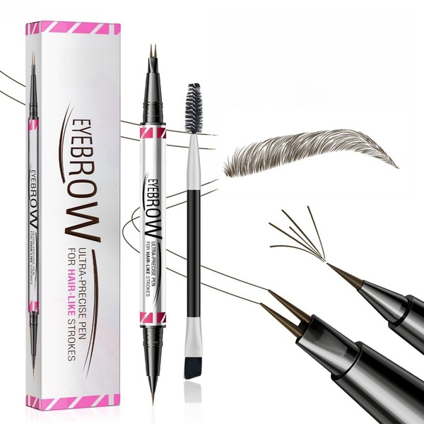 Magic Microblading Eyebrow Contouring Pencil - Eyebrow Pen,Brow Pencil 2-in-1