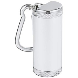 Admiral Sangyo 81590012 Portable Ashtray Cylinder 5 with Carabiner, White