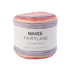 Maxee Gradient Yarn 100 g, 250 Mete Cupcakes Bobbel, Multicoloured Gradient Crochet Yarn, Hand Knit, Crochet, Cotton Knitting Yarn for Jumper Hats