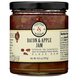 Fischer & Wieser Bacon & Apple Jam, Spread On Sandwich, Add To Charcuterie Board, Glaze Ham, 10.9 Ounce (Pack of 6)