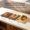 Yatriunfo Book Cutting Board Set of 3 with Stand -