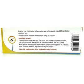 Skincalm Bite and Sting Relief 1% Cream, 10g – Soothe and Relieve Itchy Skin Fast