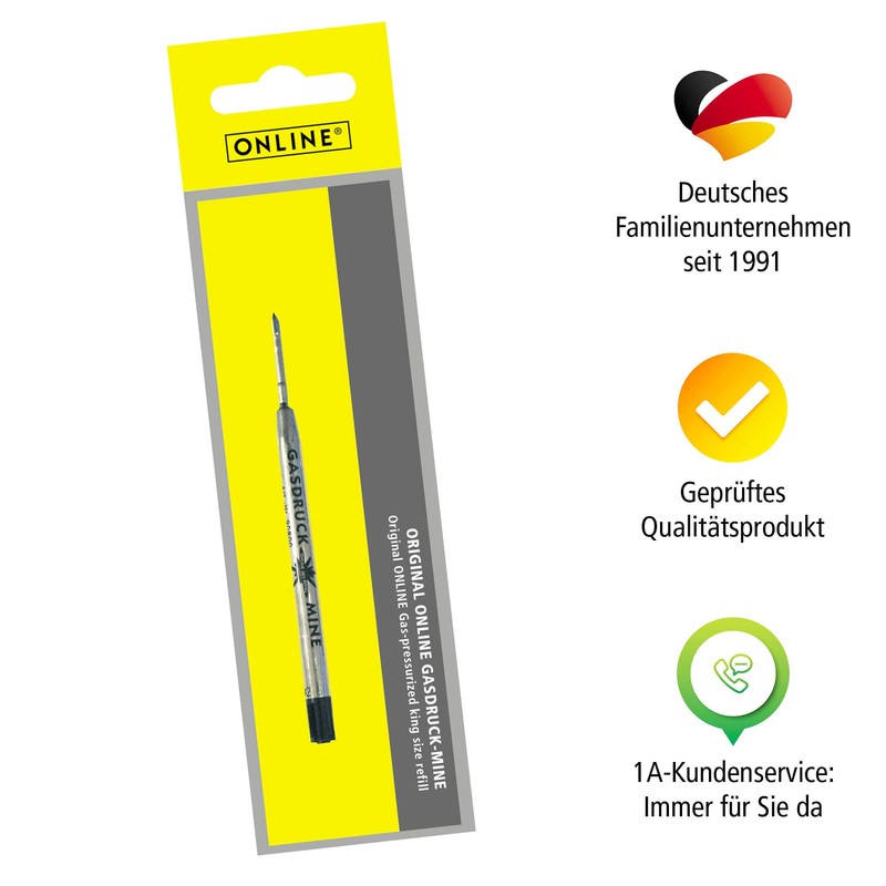 Online 40016/3 Large Gas Refill, Medium, Black