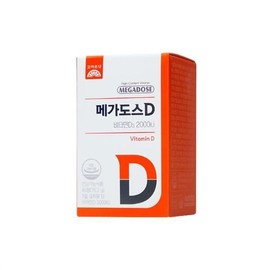고려은단 메가도스D 비타민D 2000IU 츄어블 90정 1개 Korea Eundan Megados D Vitamin D 2000 IU Chewable 90 Tablets 1 Pack