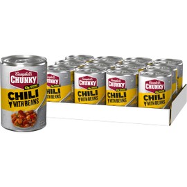 Campbell's Chunky Chili with Beans, 16.5 oz Can (Case of 12)