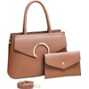 Juego de 2 bolsos de hombro para mujer con bolso