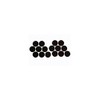 PEREL DTF2 Round Felt Pads, Diameter: 25 mm, Black (Pack