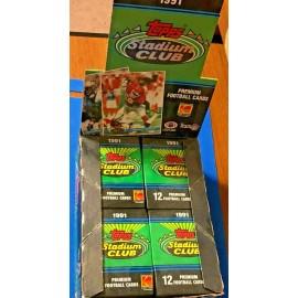 1991 Stadium Club Sealed Wax Pack! Hunt For GEM 10 Favre RC! + Combined Shipping