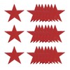 MECCANIXITY Red Stars Cutouts Decoration, 40 Pcs 6" Double Printed
