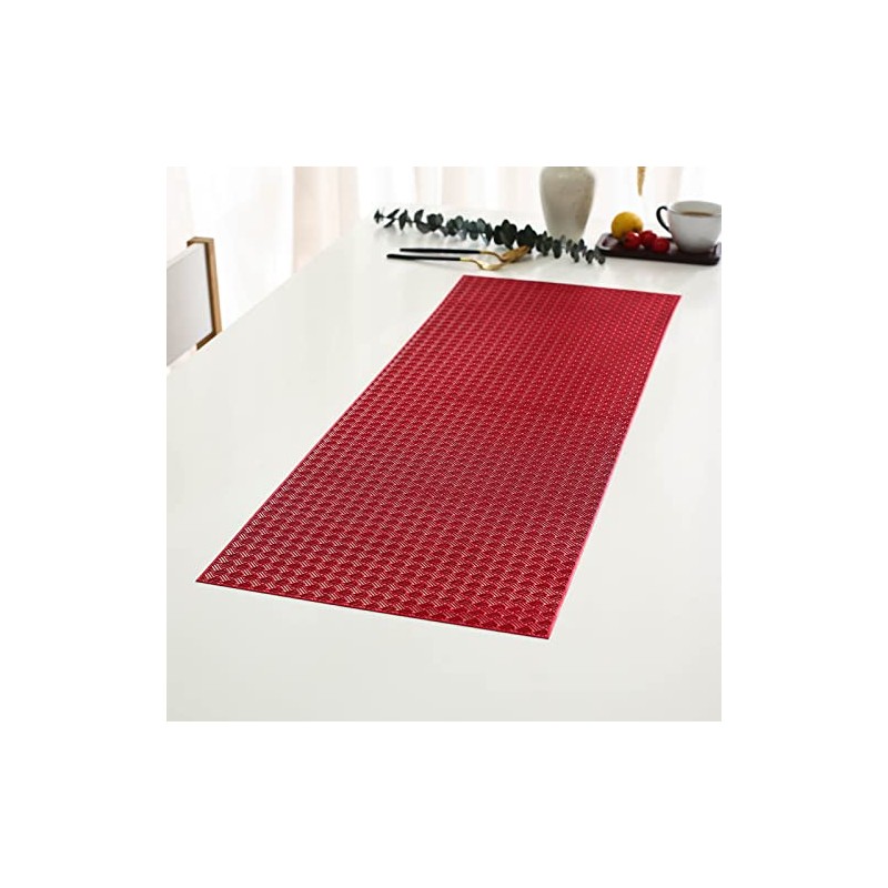 Hosoncovy Hollow Table Runner Non-slip Decorative PVC Table Mats Placemat